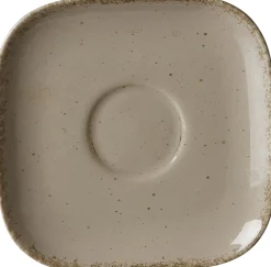 Kaffeeuntertasse Casa | 13,5 cm | grau | quadratisch