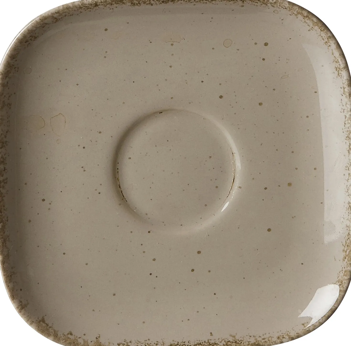 Kaffeeuntertasse Casa | 13,5 cm | grau | quadratisch