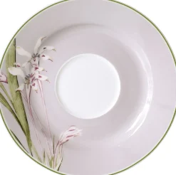 Kaffeeuntertasse Flora Blüte Gris | 15,5 cm | grau
