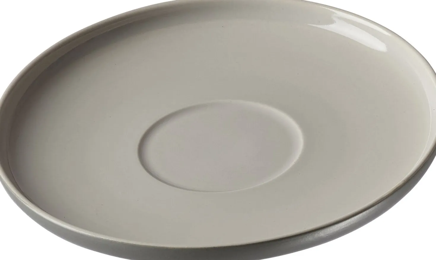 Kaffeeuntertasse Jasper | 15 cm | grau