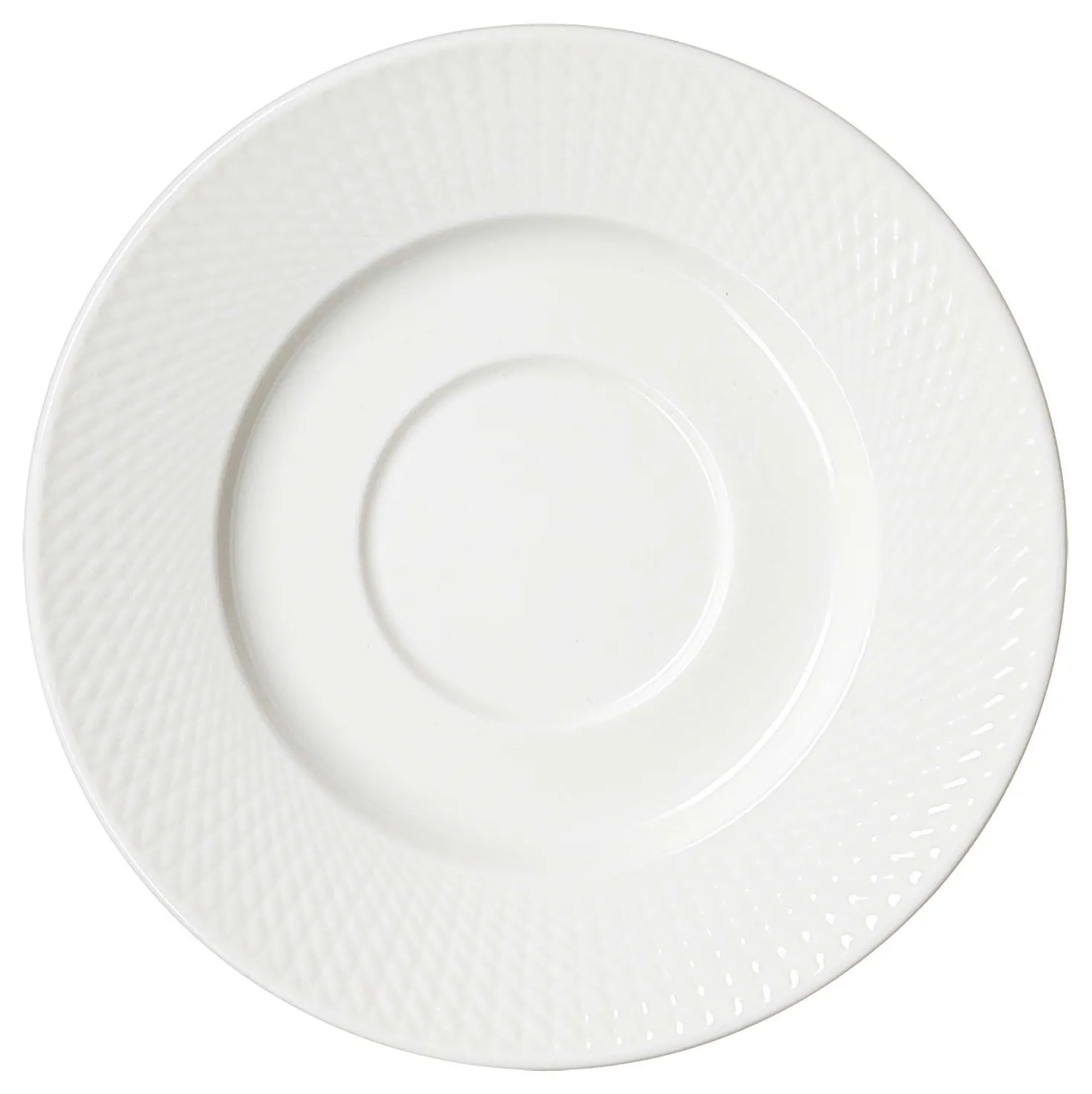 Kaffeeuntertasse Saphir | 15,5 cm | weiss