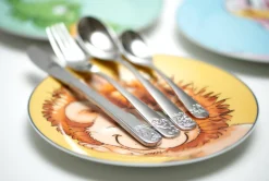 Kinderbesteck-Set Happy Zoo | 4-teilig | silber