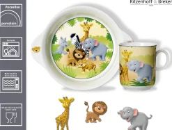 Kindergeschirr-Set Afrikatiere | 2-teilig
