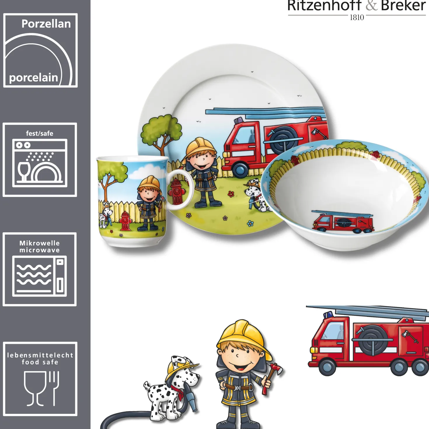 Kindergeschirr-Set Bernie | 3-teilig