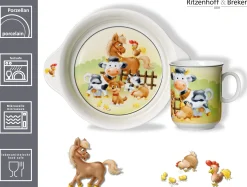 Kindergeschirr-Set Hoftiere | 2-teilig