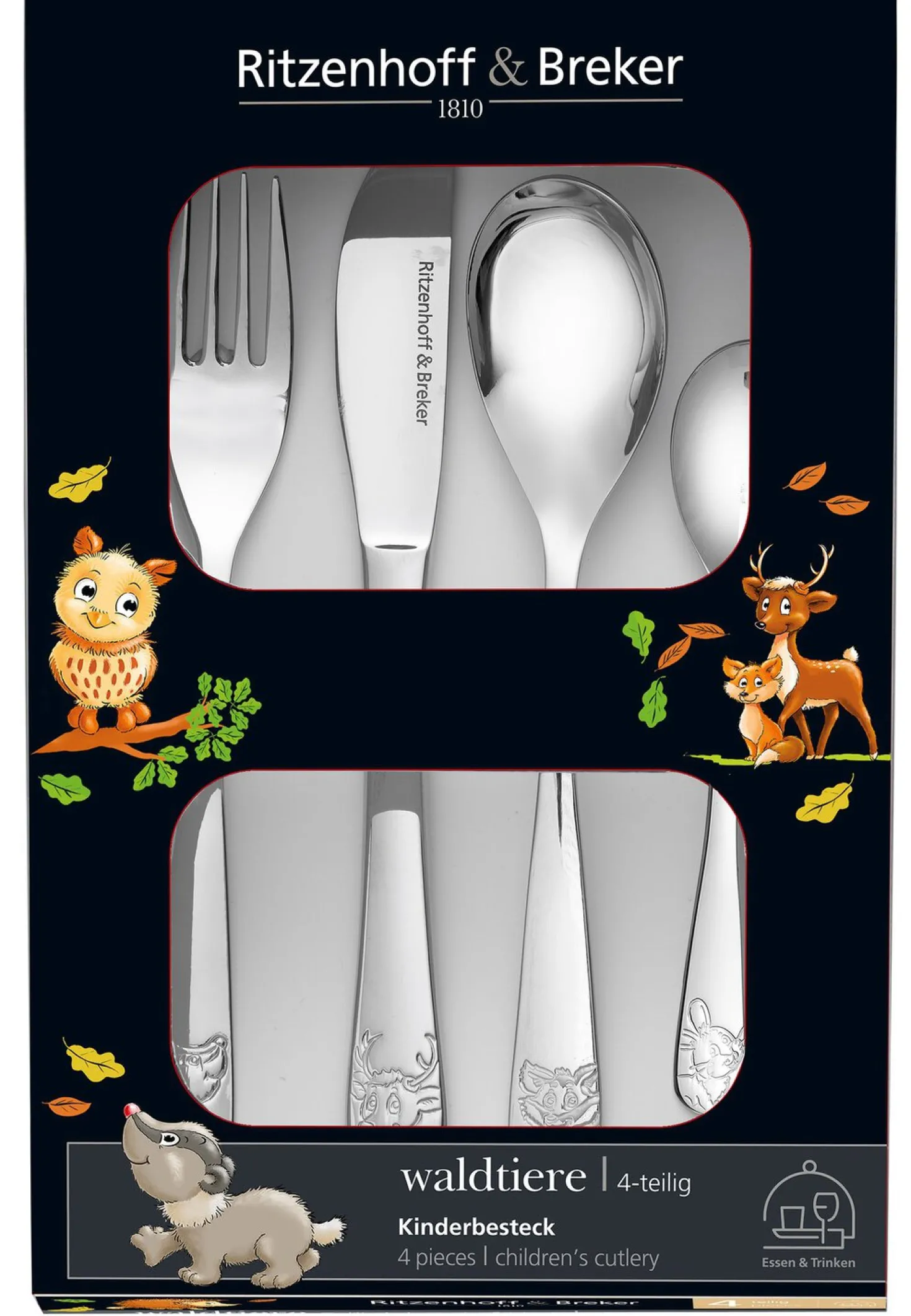 Kindergeschirr-Set Waldtiere | 10-teilig