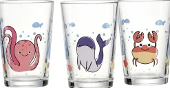 Kindergläser-Set Unterwasserwelt | 3-teilig | 205 ml