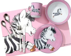 Kinderplatzmatte Happy Zoo Zoe | 45 x 30 cm | pink