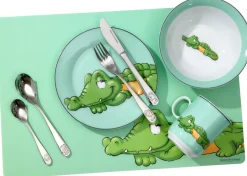 Kinderplatzmatte Happy Zoo Koko | 45 x 30 cm | türkis