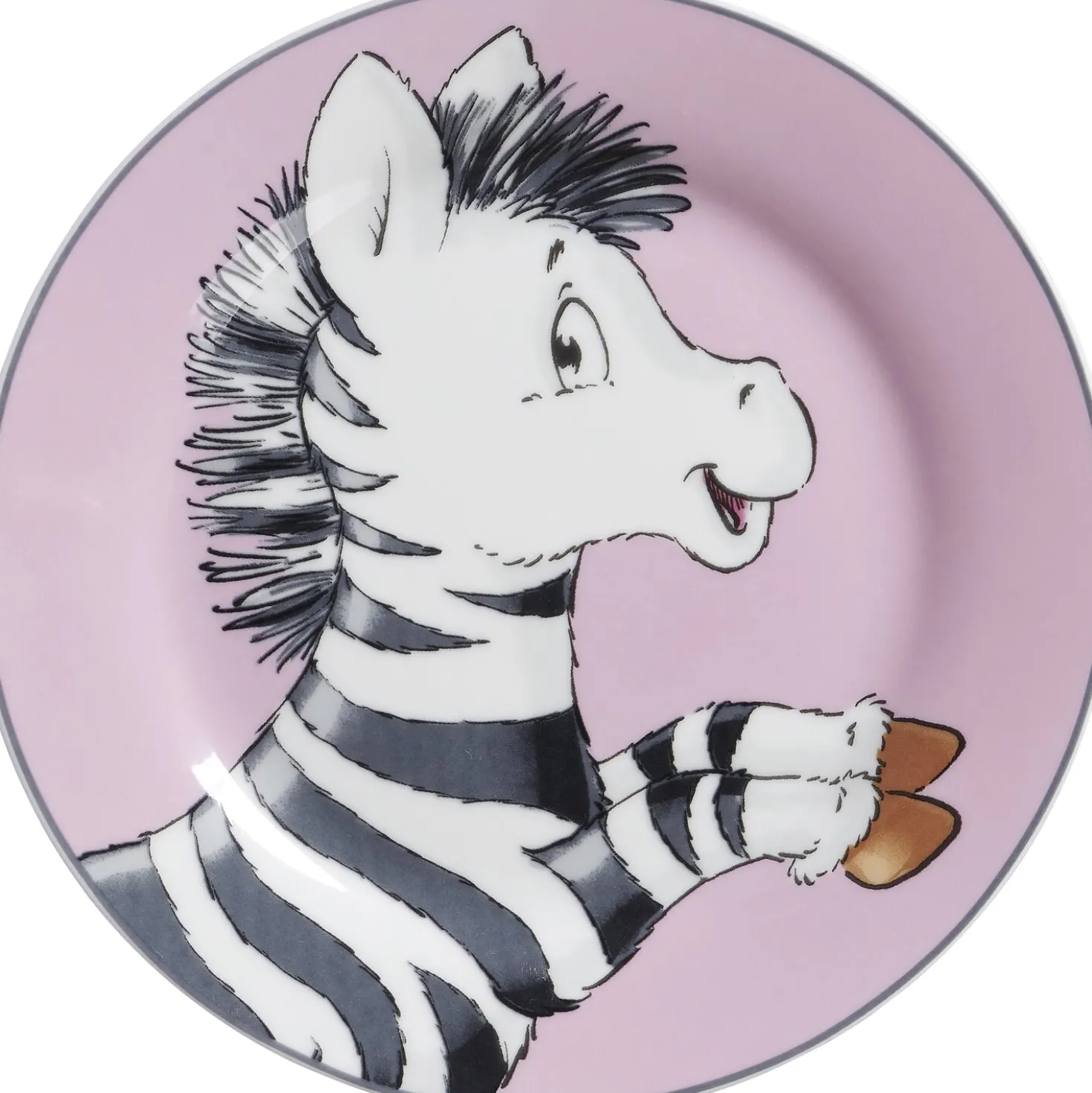 Kinderteller Happy Zoo Zoe | 19 cm | pink