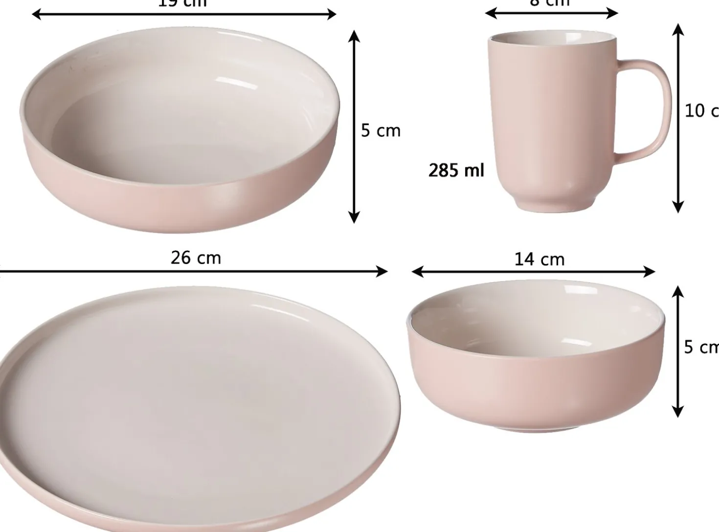Kombiservice Jasper | 16-teilig | rose