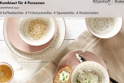Kombiservice Valencia | 8-teilig | braun