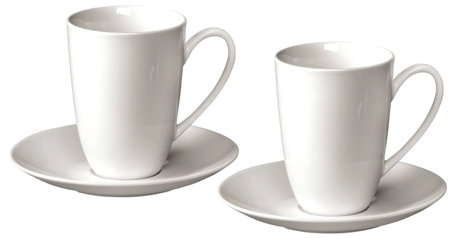 Latte Macchiato Becher-Set Bianco | 4-teilig | 500 ml | weiss