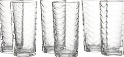 Longdrinkgläser-Set Wave | 6-teilig | 250 ml