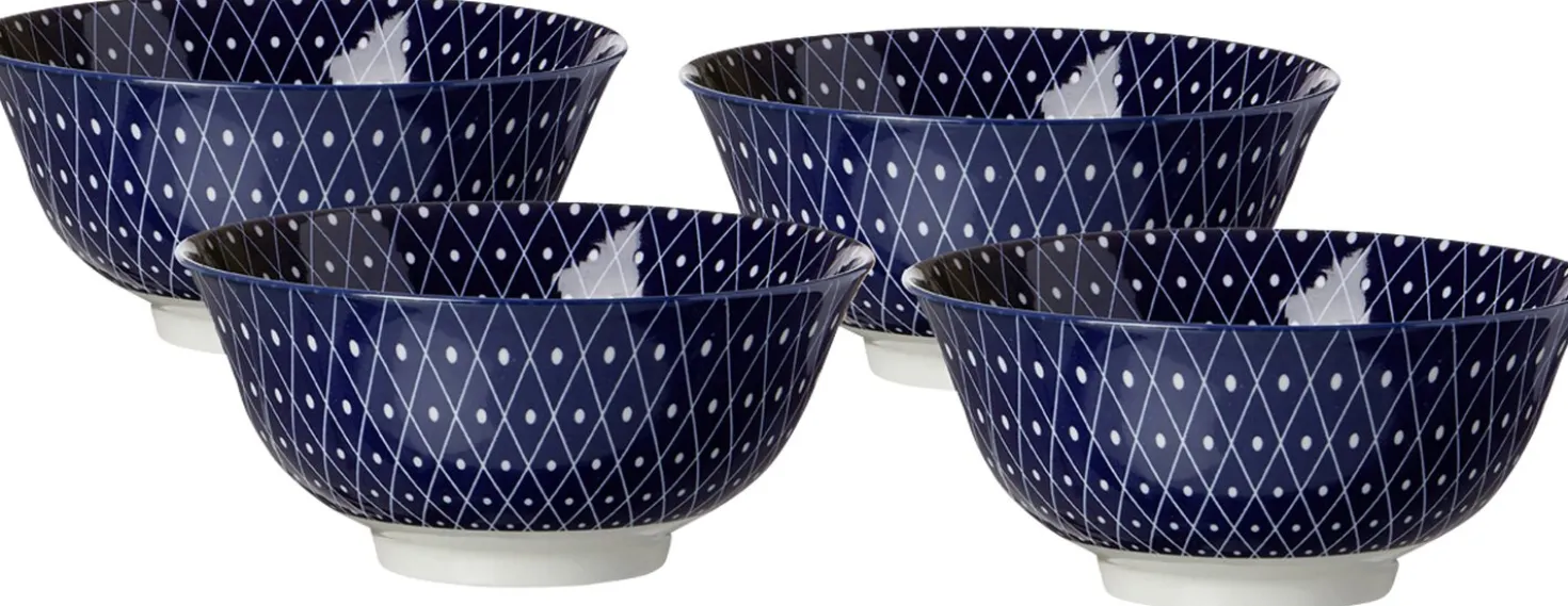 Müslischalen-Set Royal Reiko | 4-teilig | 650 ml | blau