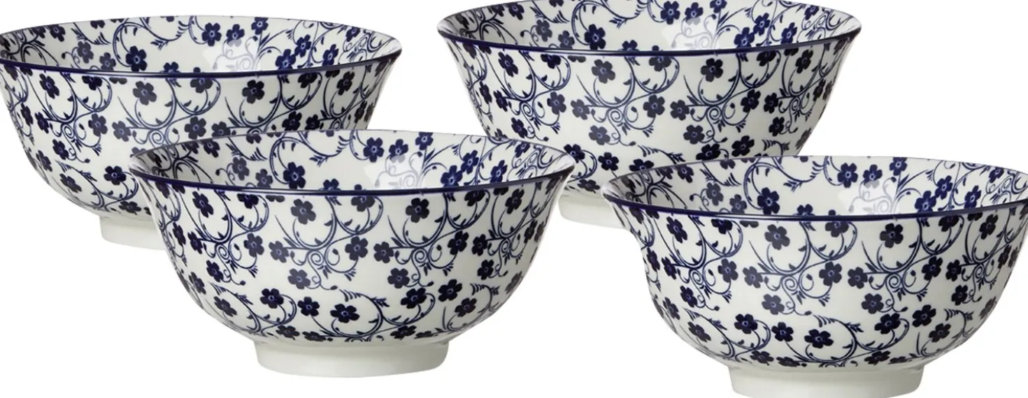 Müslischalen-Set Royal Sakura | 4-teilig | 650 ml | blau