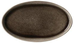 Platte Eda Umbra | 29 x 16,5 cm | braun | oval