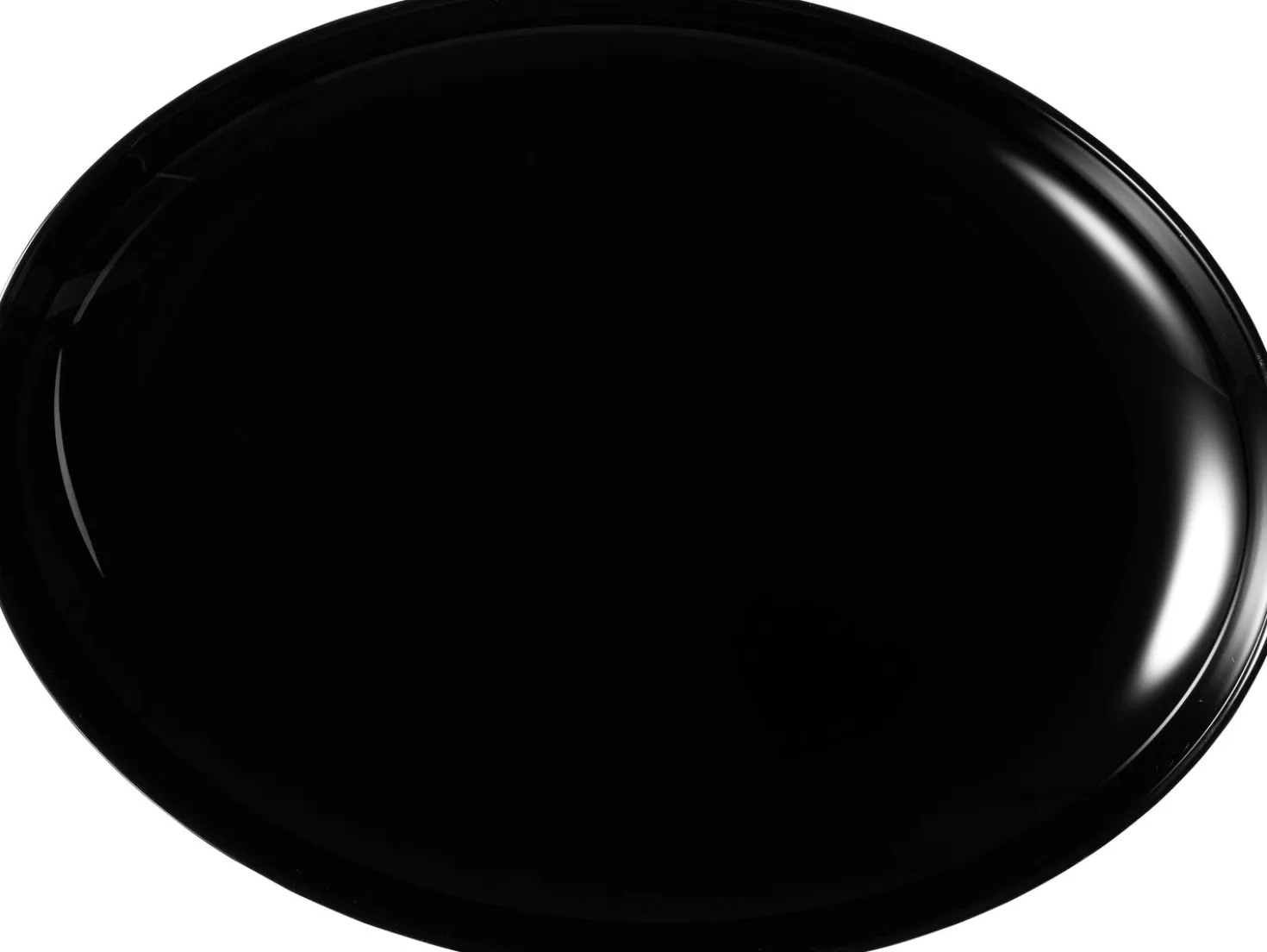 Platte 4every Day | 34 x 25 cm | schwarz | oval
