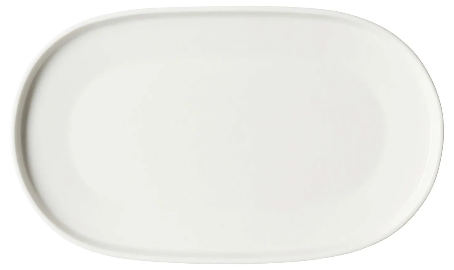 Platte Kelly | 23,5 x 14 cm | weiss | oval