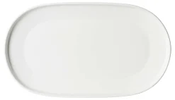 Platte Kelly | 28,5 x 16,5 cm | weiss | oval