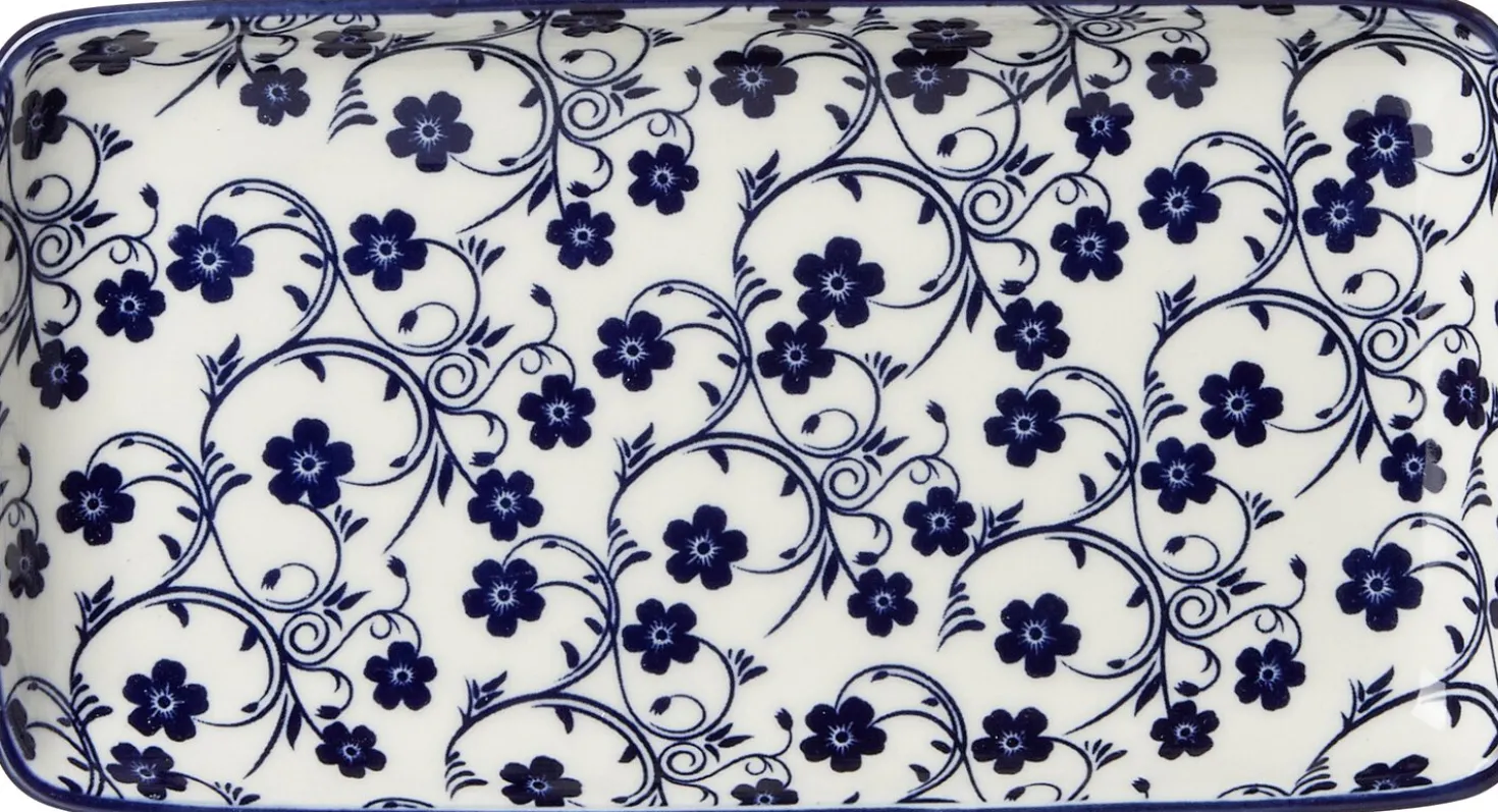 Platte Royal Sakura | 20 x 11 cm | blau | rechteckig