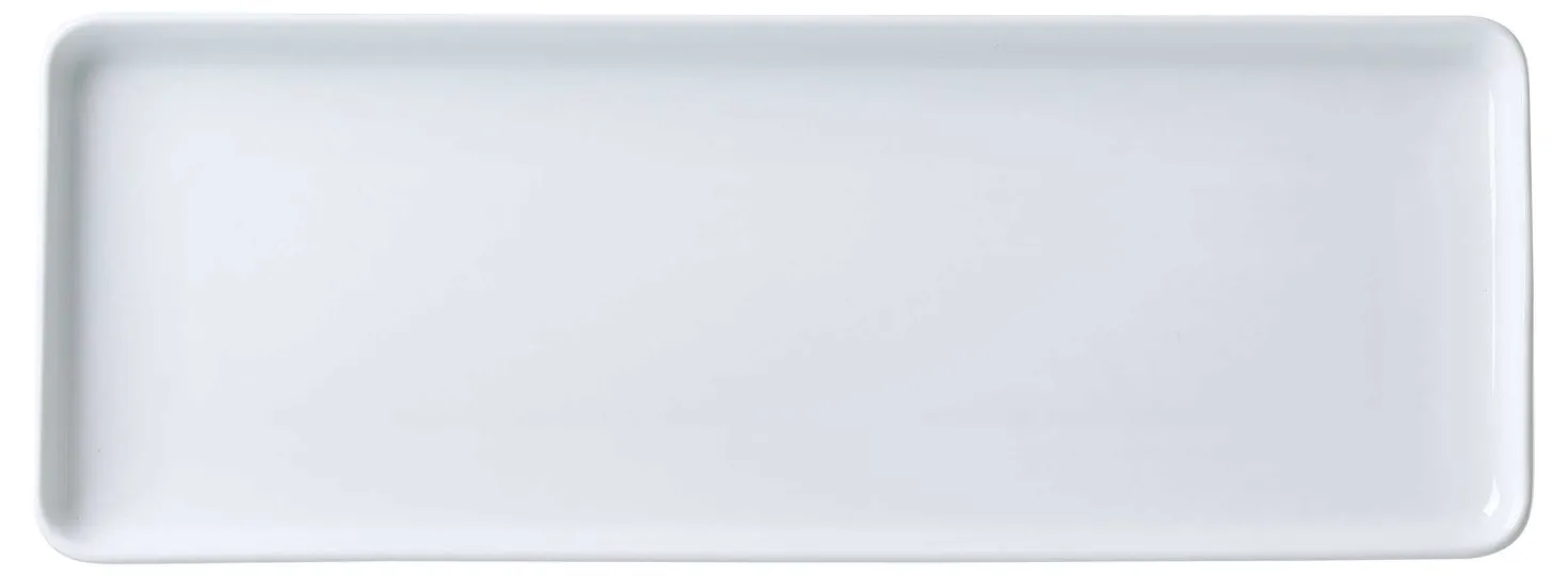 Platte Skagen | 30,5 x 11,5 cm | weiss | rechteckig