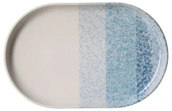 Platte Trio | 20 x 13 cm | blau | oval