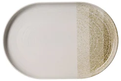 Platte Trio | 30 x 20 cm | creme | oval