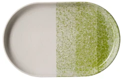 Platte Trio | 20 x 13 cm | grün | oval