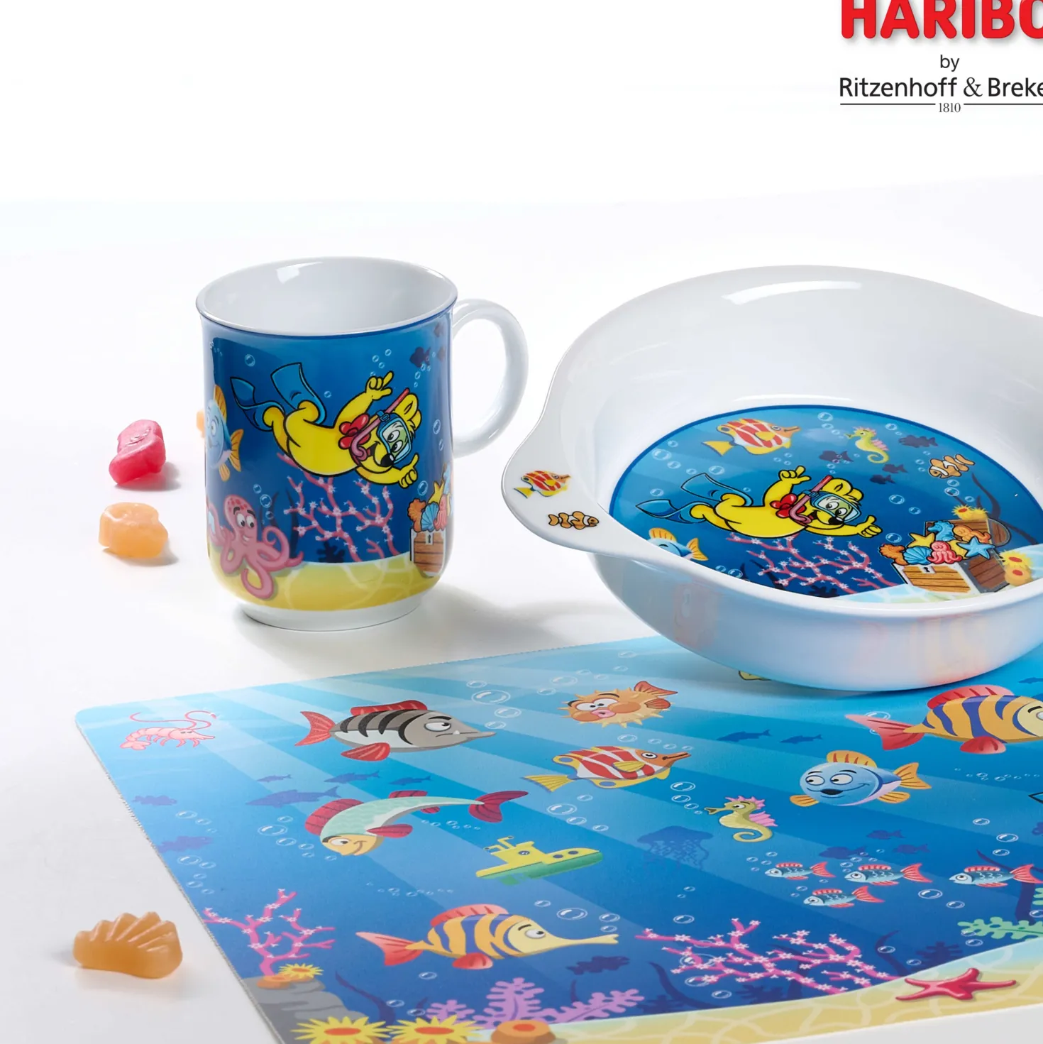 Platzmatte HARIBO Seaworld | 45 x 30 cm | blau