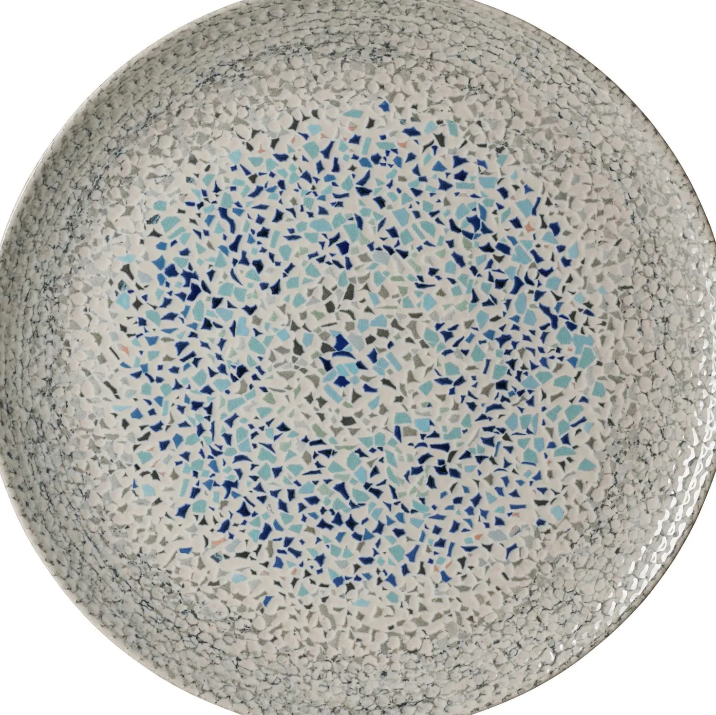 Platzteller Rimini Mosaik Stone | 32 cm | grau