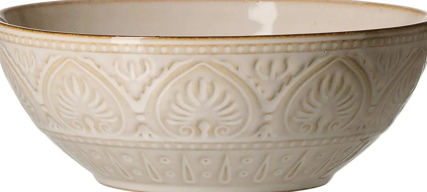 Servierschale Omara | 19,5 x 19,5 x 7 cm | beige