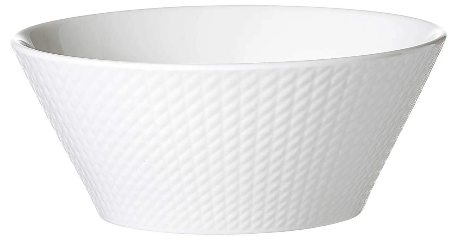 Servierschale Saphir | 18 x 18 x 7,5 cm | weiss