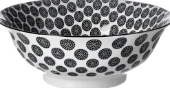 Servierschale Takeo Circles | 21 x 21 x 7,7 cm | schwarz