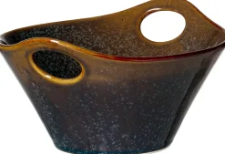 Servierschale Troms | 20 x 18 x 10 cm | terra | mit Henkel