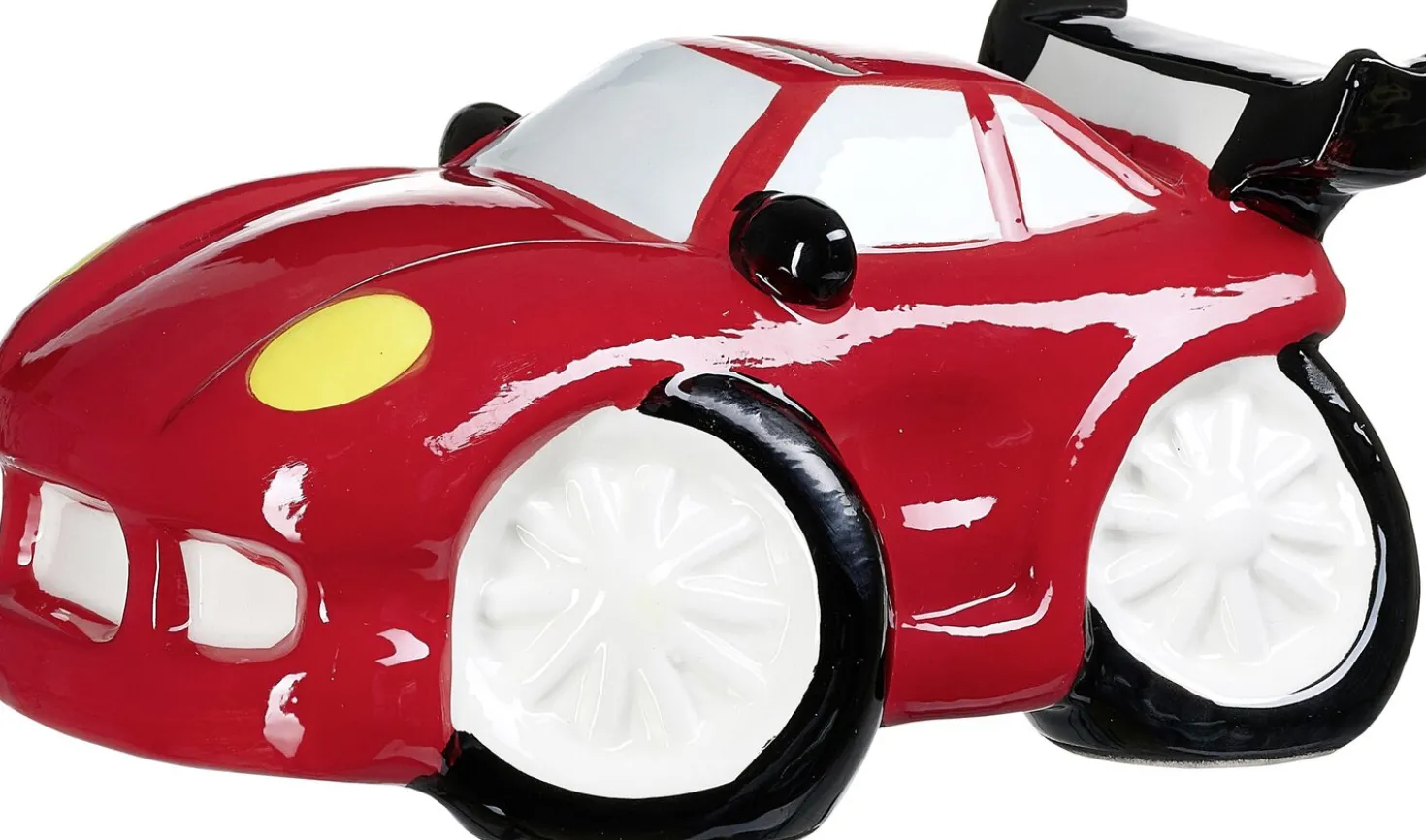 Spardose Speedy | 19,5 x 15 x 9,5 cm | rot