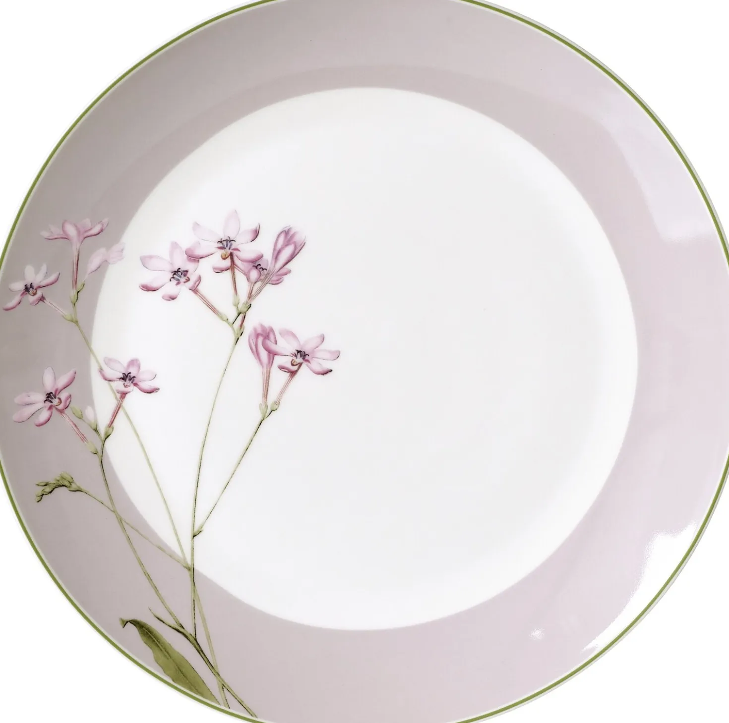 Speiseteller Flora Blüte Gris | 27 cm | grau