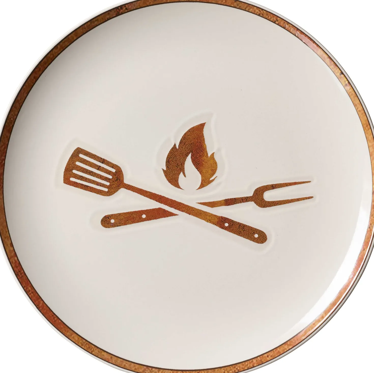 Speiseteller Rusty | 26 cm | weiss