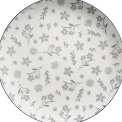 Speiseteller Sendai Blume | 27 cm | grau
