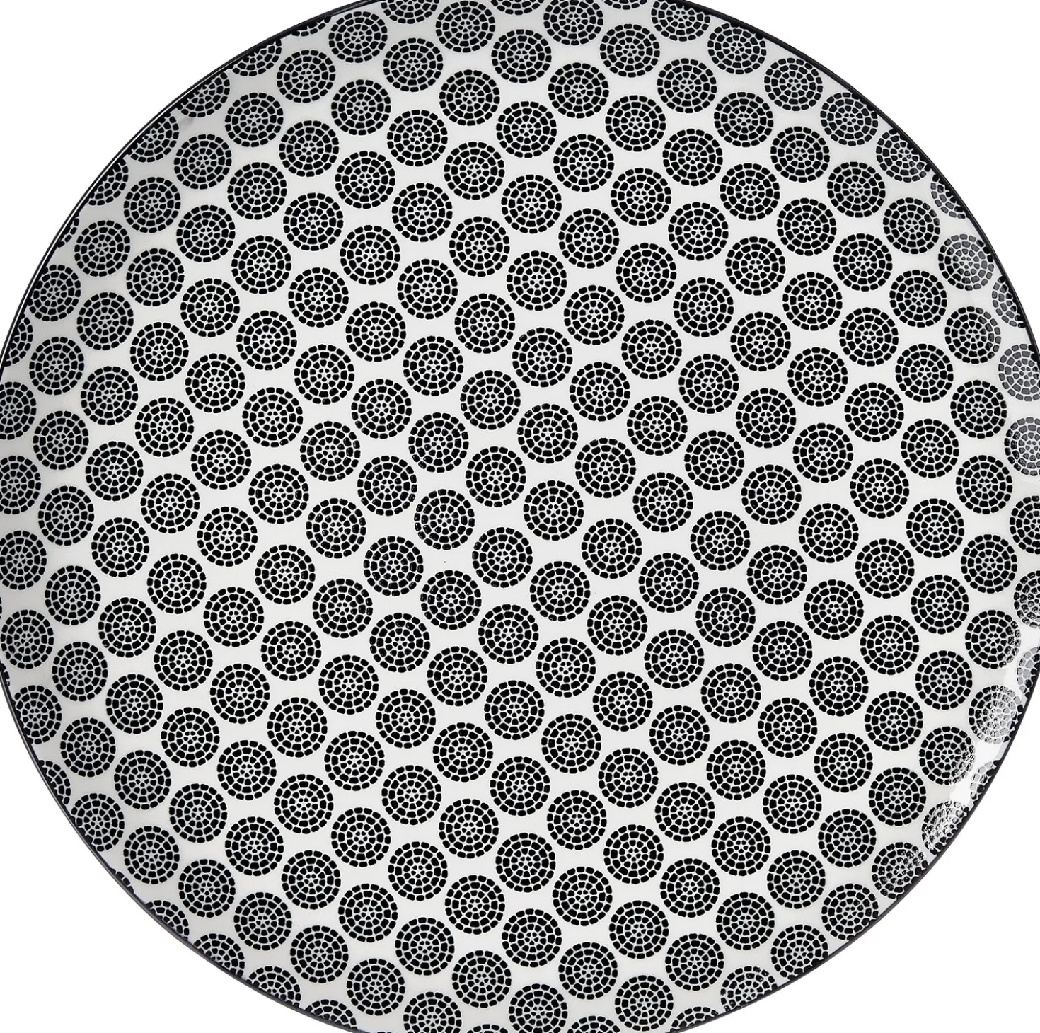 Speiseteller Takeo Circles | 26,5 cm | schwarz
