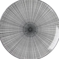 Speiseteller Takeo Stripes | 26,5 cm | schwarz