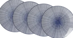 Speiseteller-Set Royal Makoto | 4-teilig | blau