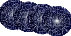 Speiseteller-Set Royal Reiko | 4-teilig | blau