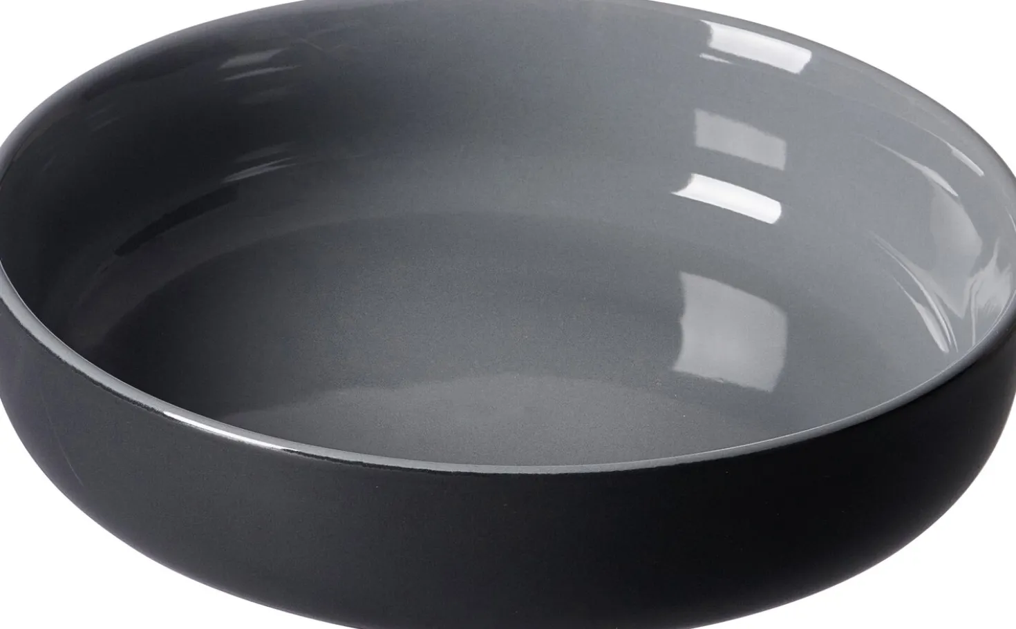 Suppenschale Jasper | 19 x 19 x 5 cm | schwarz
