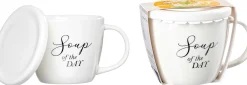 Suppentasse Soppa Day | 460 ml | weiss | mit Deckel