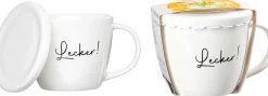 Suppentasse Soppa Lecker | 460 ml | weiss | mit Deckel