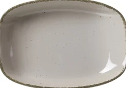 Suppenteller Casa | 23,5 x 16 cm | grau | oval