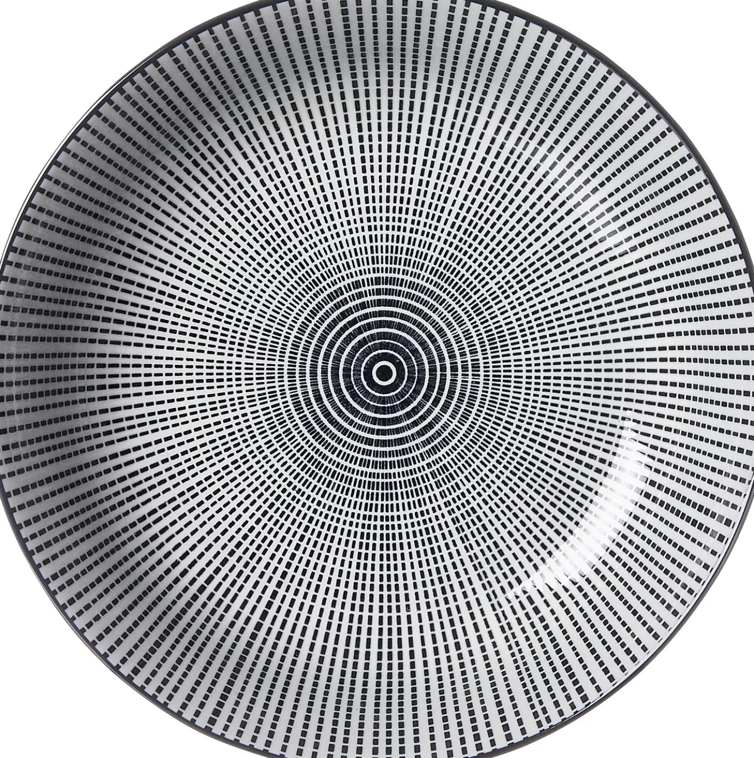 Suppenteller Takeo Stripes | 20,5 cm | schwarz