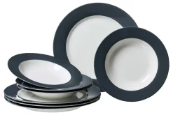 Tafelservice Doppio | 8-teilig | anthrazit