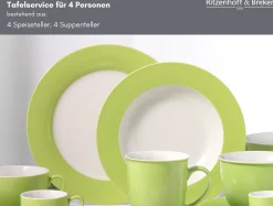 Tafelservice Doppio | 8-teilig | grün